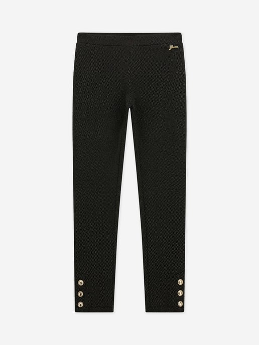 Guess Girls Jacquard Leggings in Black