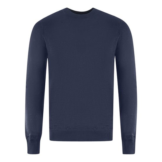 Jersey de golf azul marino con cuello redondo de Lyle & Scott - Image 1