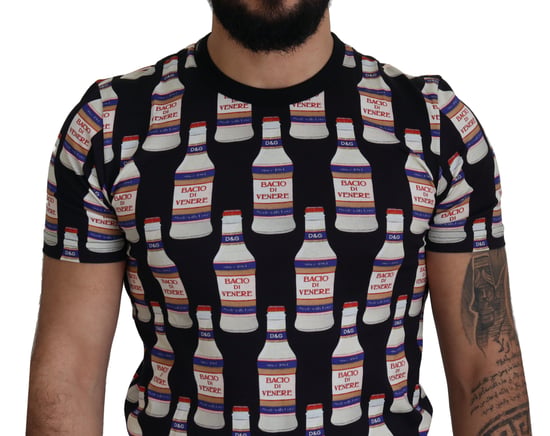 Dolce & Gabbana Camiseta de Algodón Negra Bacio Di Venere para Hombre - Image 2
