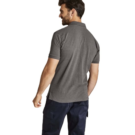 Asquith & Fox Mens Plain Short Sleeve Polo Shirt (Charcoal)