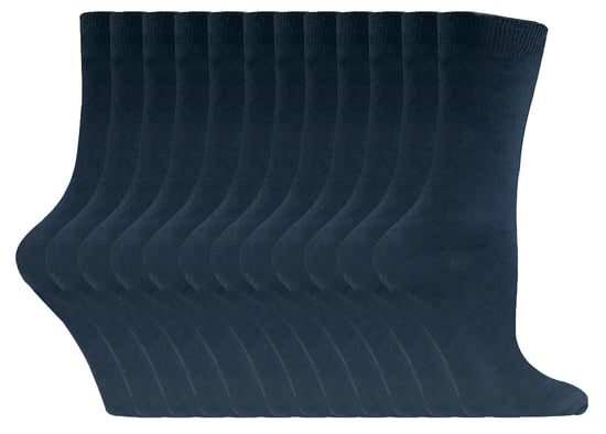 Calcetines de algodón para mujer | 12 pares | Snob | Calcetines de colores para mujer - Azul Marino - Image 1