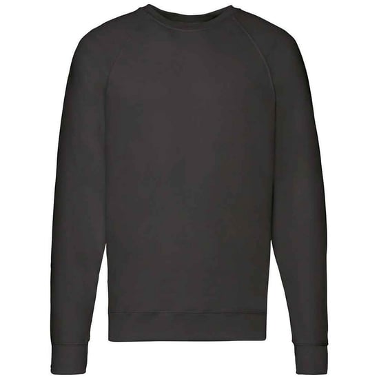 Fruit of the Loom Unisex Adult Lightweight Raglan Sweatshirt (Black) - Image 1