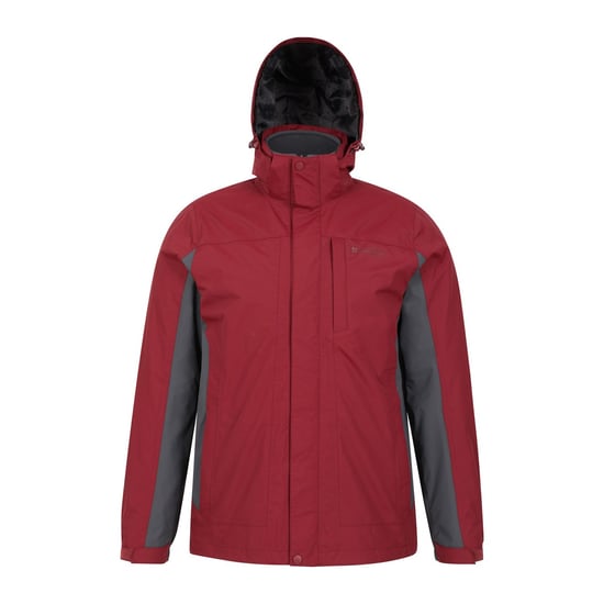 Mountain Warehouse Mens Thunderstorm 3 in 1 Waterproof Jacket (Red) - Image 5