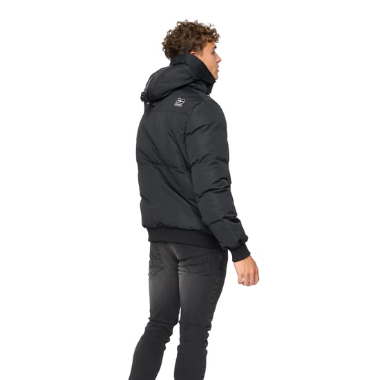 Crosshatch Mens Milwaka Bomber Jacket (Black) - Image 2