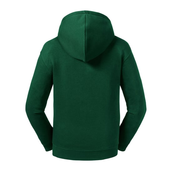 Russell Kids/Childrens Authentic Zip Hooded Sweatshirt (Bottle Green) - Image 2