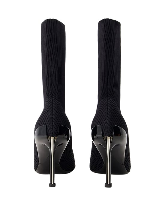 Pointed-toe Ankle Boots - Alexander Mcqueen - Leather - Black - Image 3