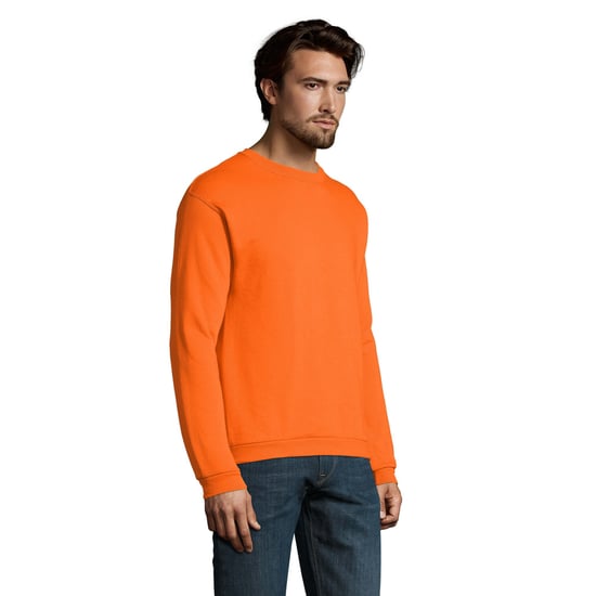 SOLS Mens Spider Round Neck Sweatshirt (Orange) - Image 3