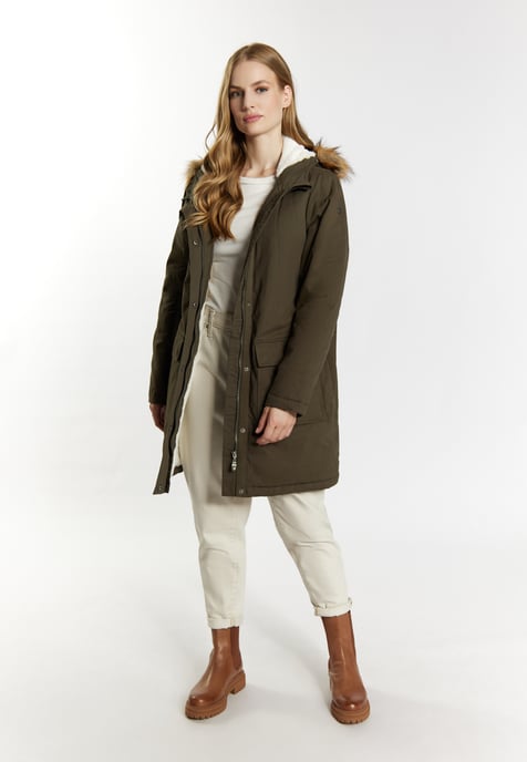 Dreimaster winter parka women dark olive - Image 2