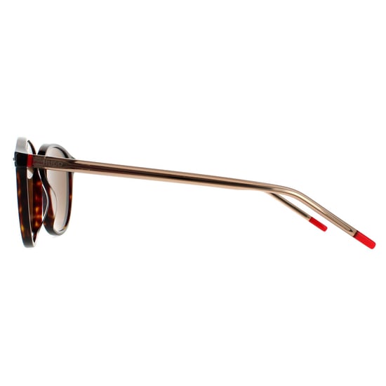Hugo by Hugo Boss Round Mens Dark Havana Brown Sunglasses - Image 3
