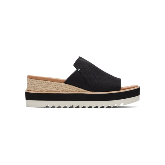 TOMS Diana Mule Polyester Women's Black Wedges - Image 5
