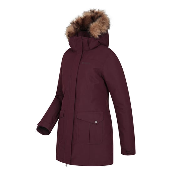 Mountain Warehouse Womens/Ladies Tarka II Long Jacket (Burgundy) - Image 4