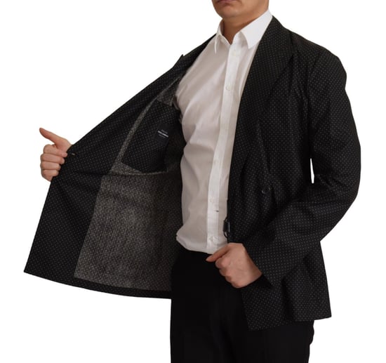 Blazer de Algodón Negro con Lunares de Dolce & Gabbana para Hombre - Image 5