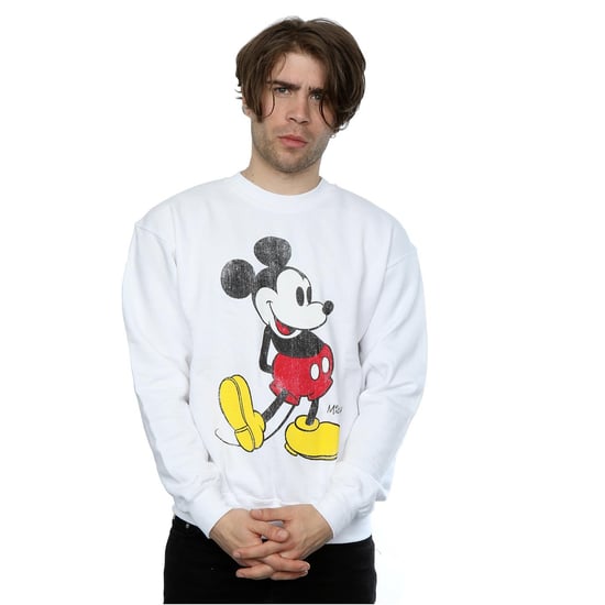 Disney Mens Mickey Mouse Classic Kick Sweatshirt (White) - Image 2