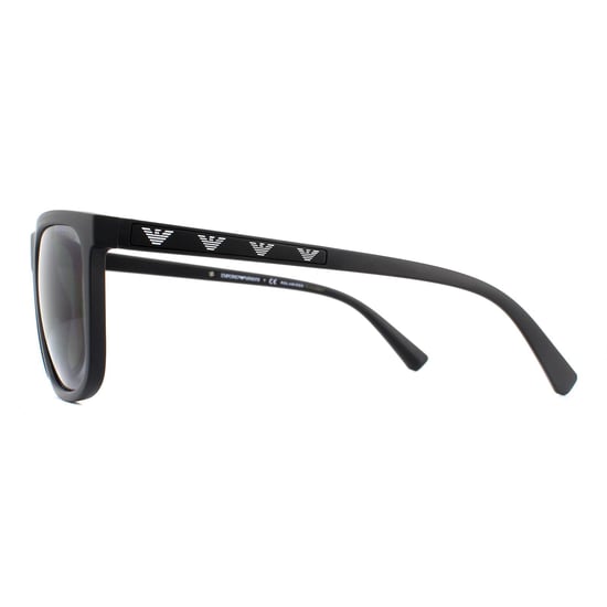 Emporio Armani Sunglasses EA4124 573381 Matte Black Grey Polarized