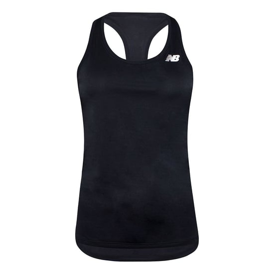 New Balance Graphic Logo Black Sleeveless Womens Core Run Tank Top WT93867 BK