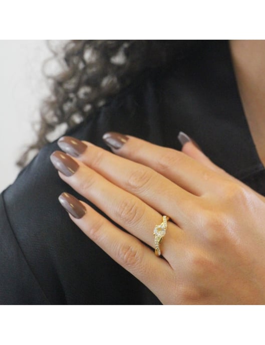 Anillo Eleanor - Oro y Cristal - Image 2