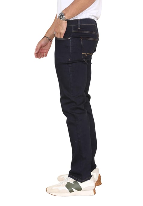 MYT Vaqueros de pierna recta para hombre Denim hiperelástico en índigo - Image 3