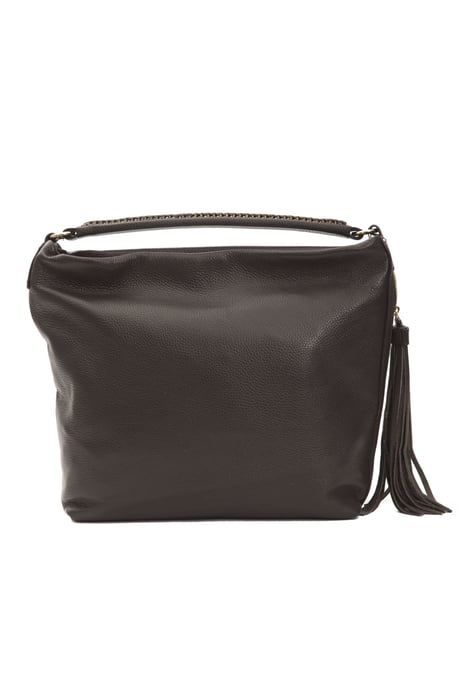 Bolso de Hombro de Cuero Marrón Pompei Donatella para Mujer - Image 3