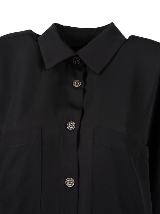 La Haine Inside Us Camisa Melman Mujer Negro - Image 6