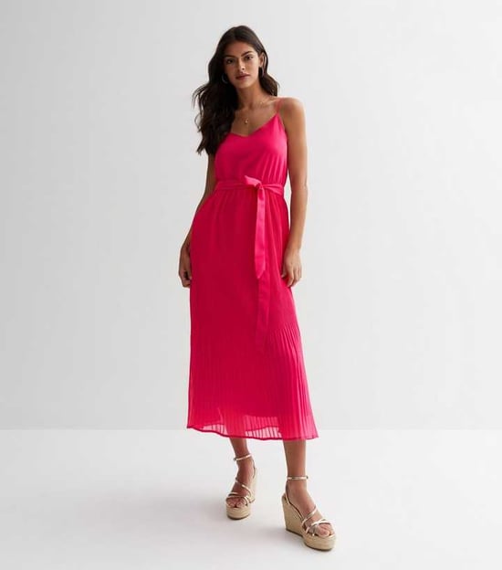 Vestido Midi Plisado Cami Top - Image 1