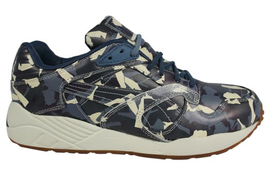 Puma XS 850 x BWGH Camo Blue Leather Lace Up Mens Trainers 357384 01 X25A