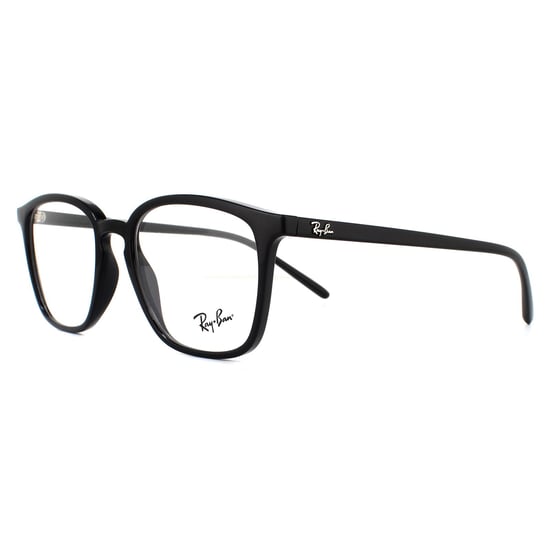 Montura de Gafas Ray-Ban Cuadrada Negra Unisex para Mujeres - Image 2