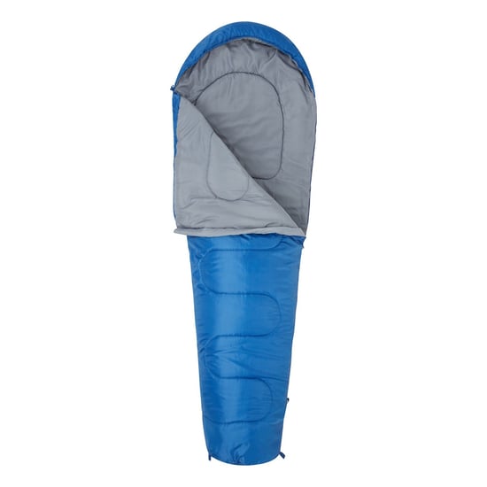 Mountain Warehouse Unisex Adult Basecamp 250 Summer Mummy Sleeping Bag (Blue)