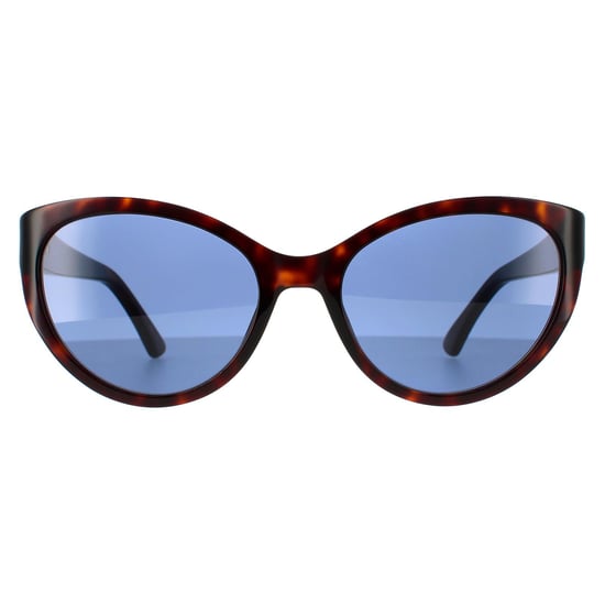 Gafas de sol de mujer Moschino Cat Eye en azul oscuro havana - Image 1