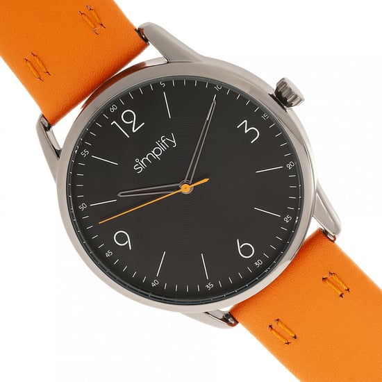 Simplify The 6300 Leather-Band Watch