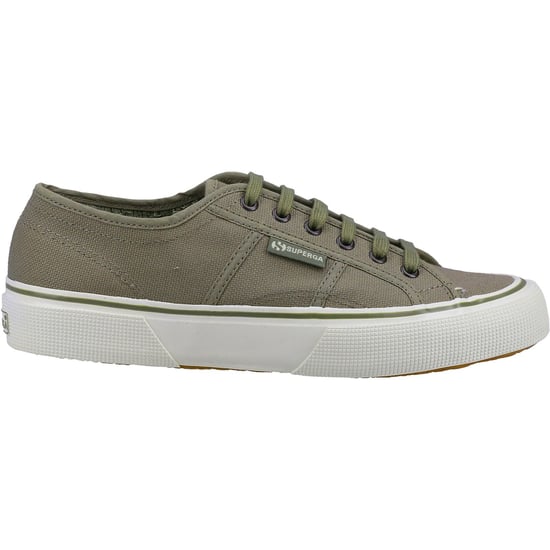 Superga 2490 Bold Cotton Men's Green Safari Trainers - Image 4