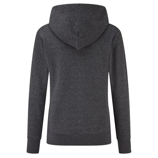 Fruit of the Loom Classic Lady Fit Hooded Sweatshirt (Dark Heather) - Image 2