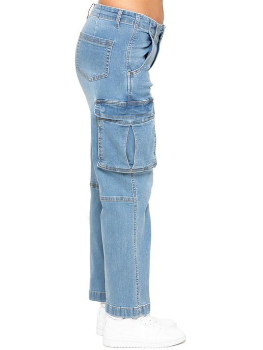 Enzo | Vaqueros cargo de pierna recta para mujer - Image 3