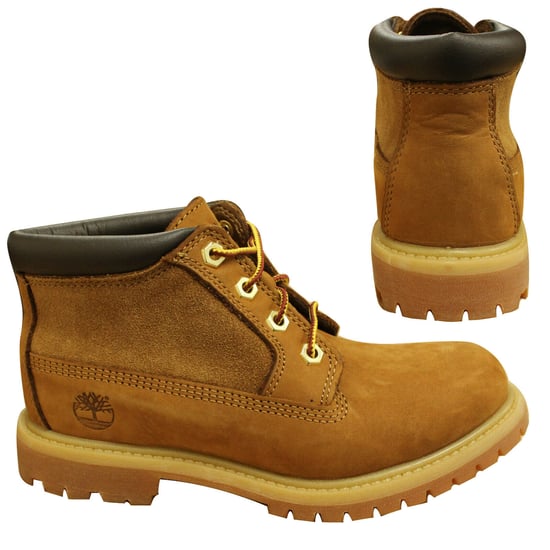 Timberland Nellie Lace Up Rust Leather Tobillo Chukka Botas A1Gym x2a - Image 1