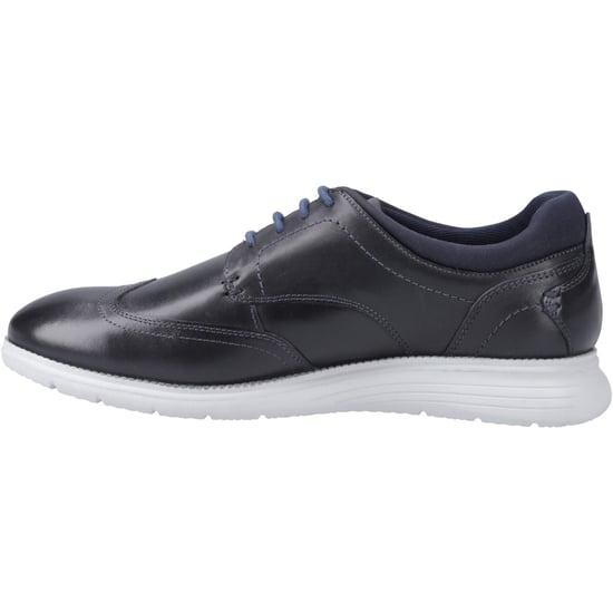 Pod Vantage Leather Men's Navy Lace-Up Shoes - Image 4
