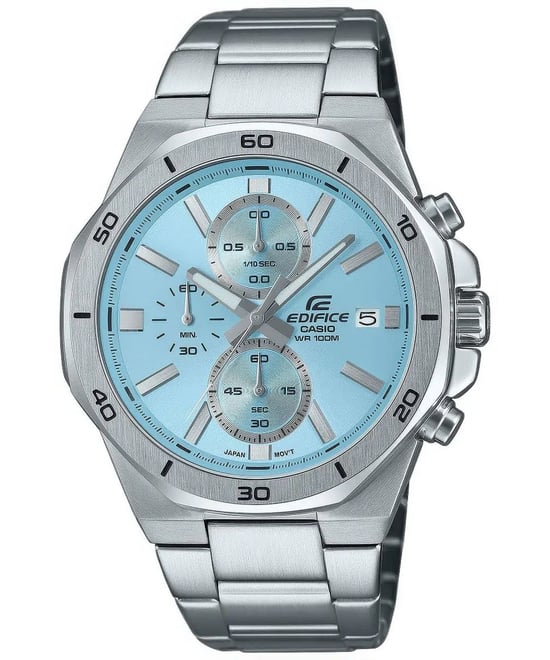 Casio Edifice Men's Silver Watch EFV-640D-2BVUEF - Image 1