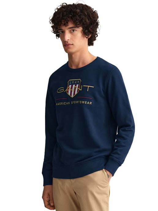 Sudadera con cuello redondo Gant Archive Shield para hombre - Image 2