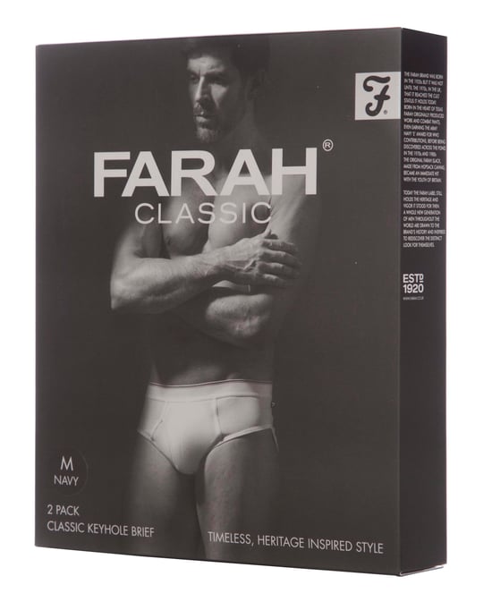 Farah Classic - Comfy Calzoncillos con abertura para hombre - Blanco - Image 2
