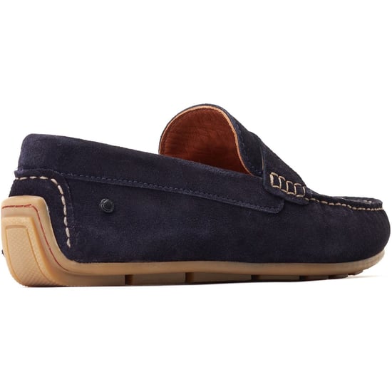 Base London Collins Leather Men's Navy Loafers - Image 2