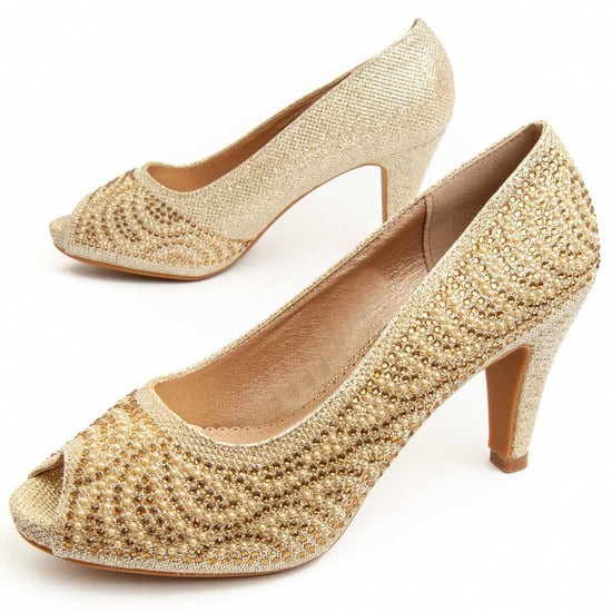 Zapato de tacón Montevita Unne74 en dorado - Image 1