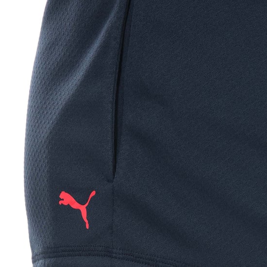 Women's Puma Elastic 3 Inch Training Shorts in Dark Blue