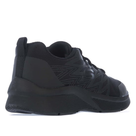 Boy's Skechers Children Quick Sprint Trainers in Black - Image 3