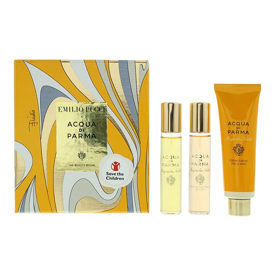 Acqua Di Parma Magnolia Nobile Eau De Parfum 12ml, Hair Mist 12ml + Hand Cream 30ml Gift Set