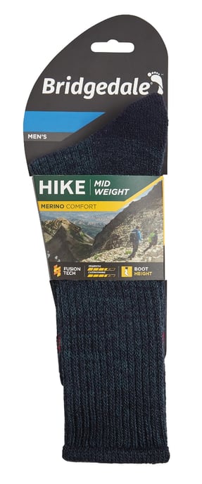 Bridgedale - Calcetines de lana merino de peso medio para hombre -Azul marino - Image 2
