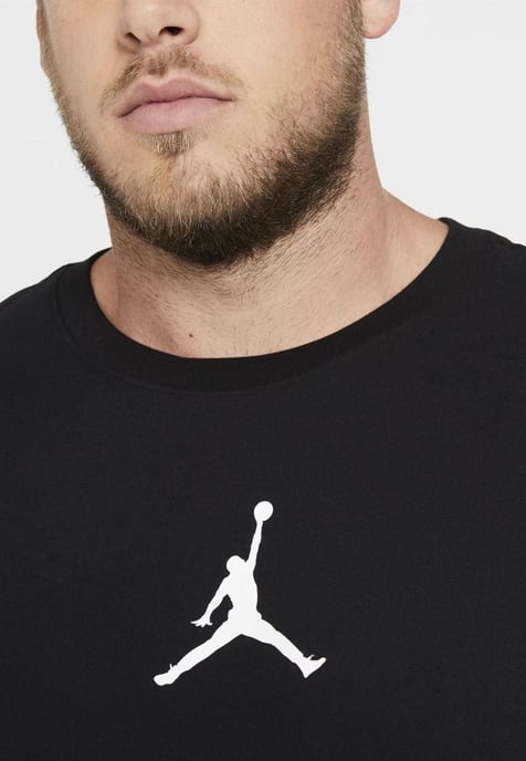 Camiseta negra con cuello redondo para hombre Nike Air Jordan Jumpman - Image 3