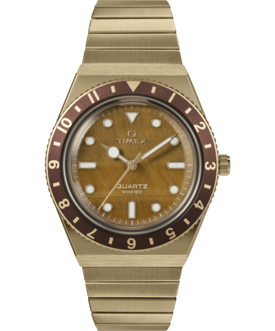 Timex Q Diver Inspiration Women's Gold Watch TW2V92500 - Image 1