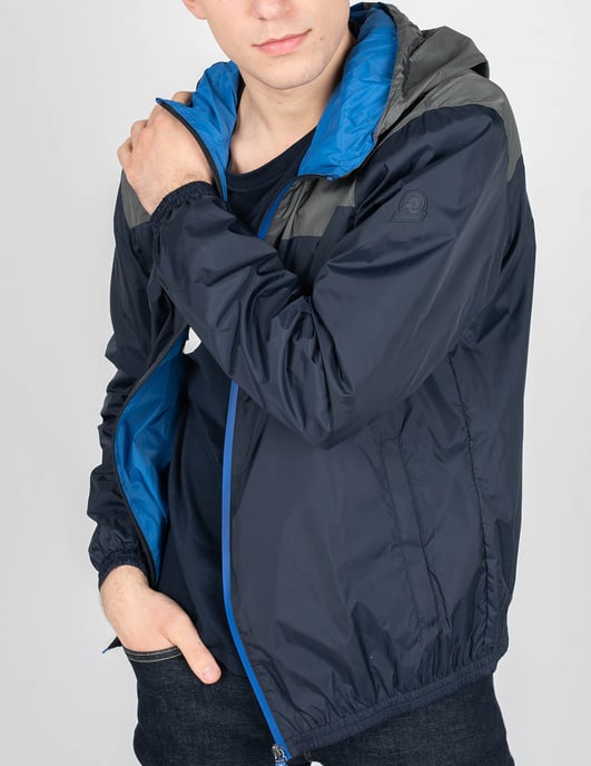 Invicta Chaqueta del hombre Gris, azul oscuro - Image 3