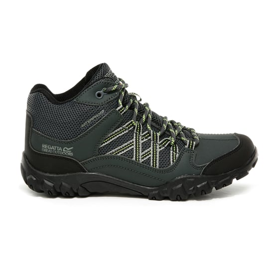 Regatta Childrens/Kids Edgepoint Boots (Briar Grey/Electric Lime) - Image 4
