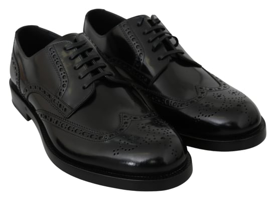 Zapatos Brogue Formales Derby de Cuero Negro Dolce & Gabbana - Image 4