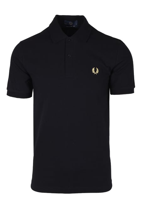 Fred Perry La Original Hecha en Inglaterra Camisa Polo Negra - Image 1
