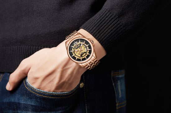 Hand Assembled Anthony James Limited Edition Mystique Automatic Rose - 5 Year Warranty
